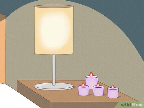 Step 2 Turn down the lights, and consider using aromatherapy candles.