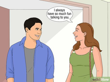 Step 3 Casually let him know you like hanging out with him.