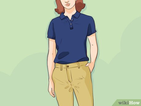 Step 8 Fitted Polo + Khaki Pants