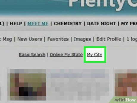 Step 7 Click My City near the top of the page.