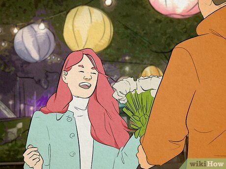 Step 3 They do very traditionally romantic things for you.