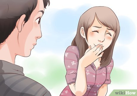 Step 3 Watch how she acts around you versus how she acts around others.